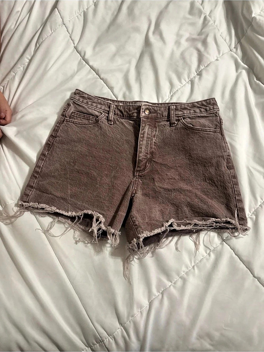 Universal Thread Vintage Wash Denim Shorts Frayed Denim Shorts